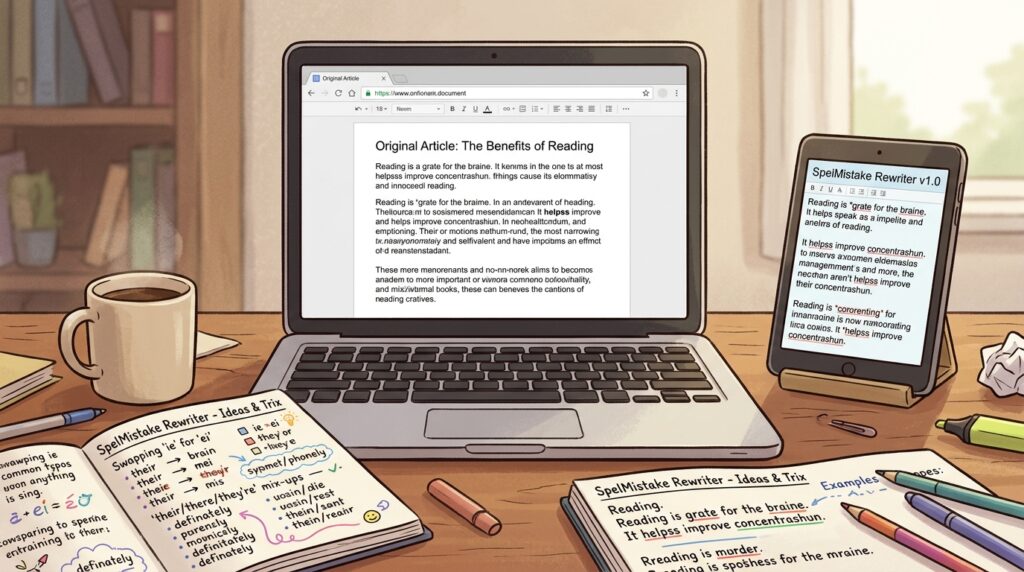article rewriter by spellmistake